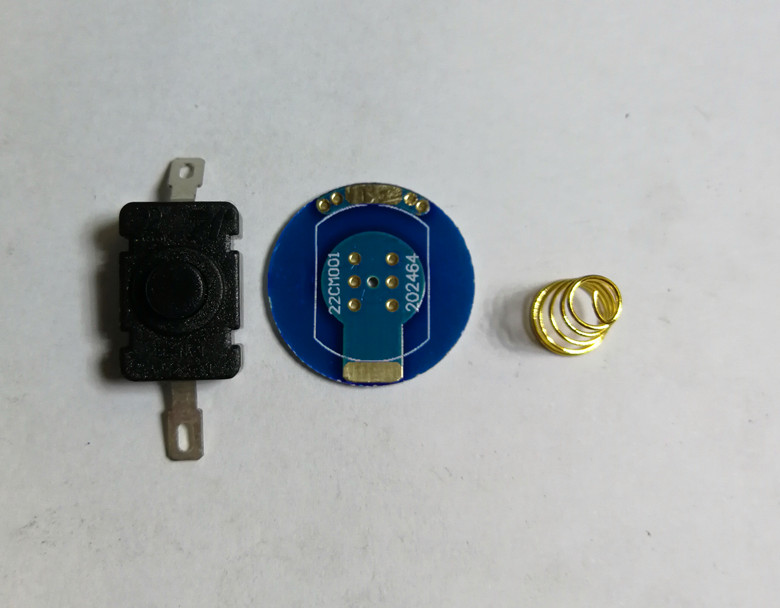 26650 flashlight switch accessories Three-piece switch assembly