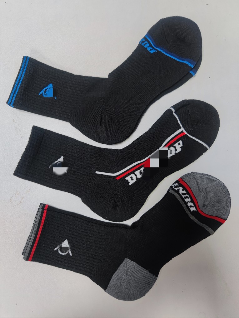 Random Hair (One Double Price) Ladies Men's Black Half Mao Circle Badminton Sox Tennis Sox-Taobao