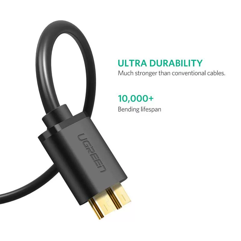 Зеленый кабель micro USB 3.0 2.1A для быстрой зарядки и передачи данных, жесткий диск