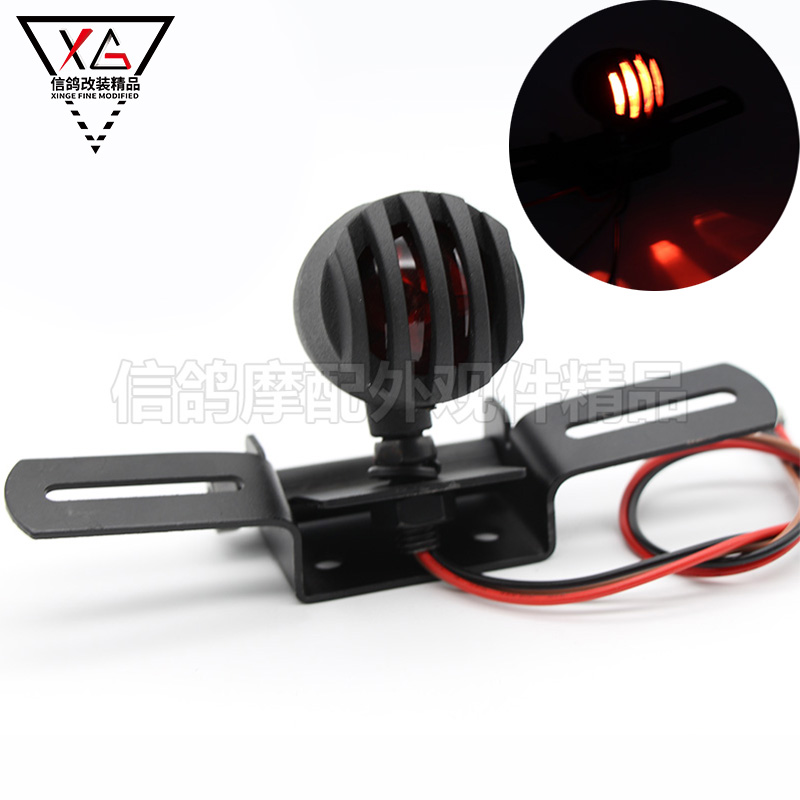 Locomotive retro refit Harley slump metal rear lights license plate brake tail lights new popular direction lights