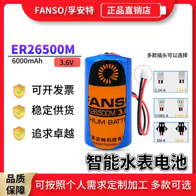 Fuante ER26500M-2 water meter gas meter flowmeter positioner PLC industrial control 2 7 2v lithium battery pack