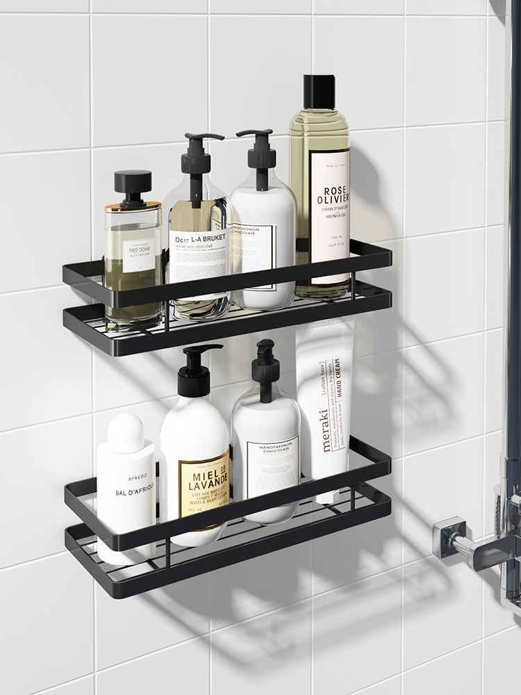 Powder room storage Small size bathroom bathroom sink Wall-mounted toilet storage shower room shelf