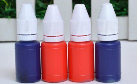 Ming Chuang ink printing oil Ink pad printing oil Red black blue teacher seal special cartoon seal oil