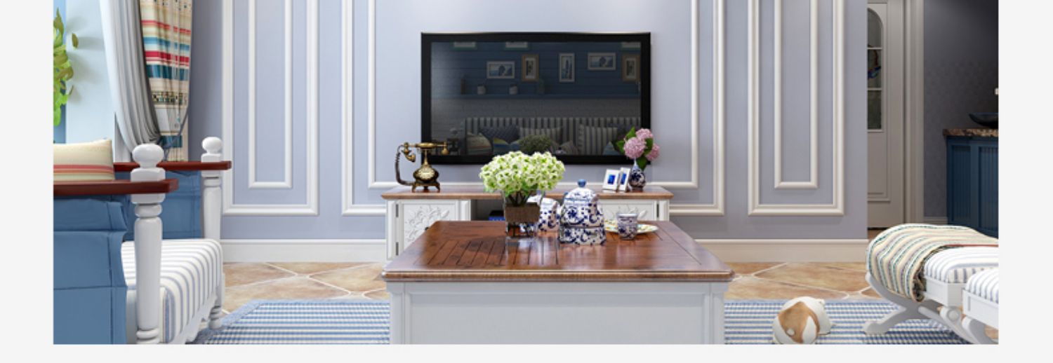 smart tivi samsung Huasheng phòng khách gỗ rắn dòng TV nền tường viền tường bảng điều khiển trang trí hộp đúc thạch cao trắng châu Âu - TV tv sony 55 inch