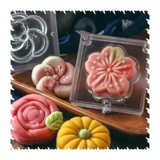 Потерянный зазор 3D и фруктовая плесень Ледяная кожа Лунные торты и фрукты Стереопечка зеленая фасоль торт плесень