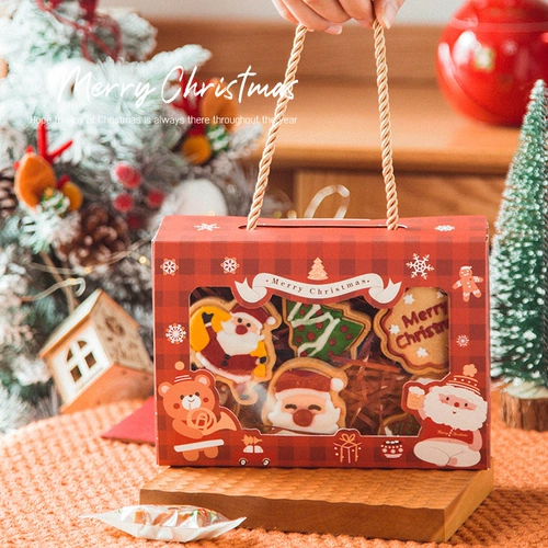 Рождественская подарочная коробка, подарок на день рождения, со снежинками