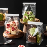 Упаковочный пакет со снежинками, пакет для печенья, ирис, нуга, упаковка для выпечки, конфеты, печенье, закуски, еда, сумка на молнии