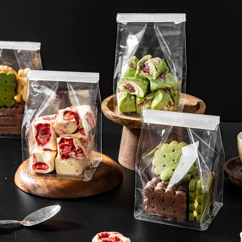 Упаковочный пакет со снежинками, пакет для печенья, ирис, нуга, упаковка для выпечки, конфеты, печенье, закуски, еда, сумка на молнии