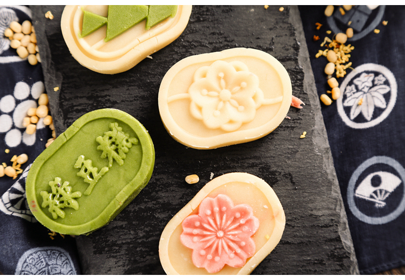 [Bản gốc] Bánh đậu xanh khuôn 30g hình bầu dục da rộng bánh trung thu khuôn tay ép bánh đậu xanh chết nướng - Tự làm khuôn nướng khuôn bánh trung thu rau câu