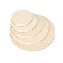 Automotive glass polishing disc flocked wool polishing wheel self-adhesive felt wheel polishing disc high density fine wool ball