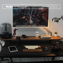 Computer monitor bracket robotic arm desktop hanging arm desktop lifting type rotating telescopic telescopic non-perforated base