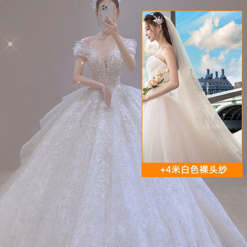  L+Qiti model (sending a gauze glove skirt)+4 meters of veil   + $5.97 
