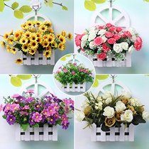 Home decoration Wall wall hanging chlorophyll plastic fake flower dried flower simulation floral set dried flower ornaments Flower arrangement potted plants