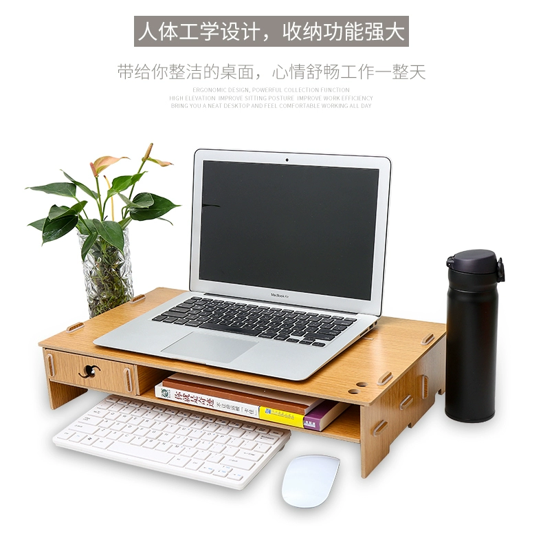 Tăng thời hạn sử dụng sub-notebook thư cổ tử cung người giữ văn phòng hộp lưu trữ khay Desktop màn hình máy tính thời hạn sử dụng cơ sở các văn bản tủ sách văn phòng phẩm tập kệ gỗ giỏ hộp thư mục - Phụ kiện máy tính xách tay