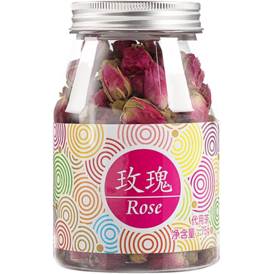 虎标玫瑰花茶100g 玫瑰花草茶非特级玫瑰花茶 玫瑰花草茶罐装