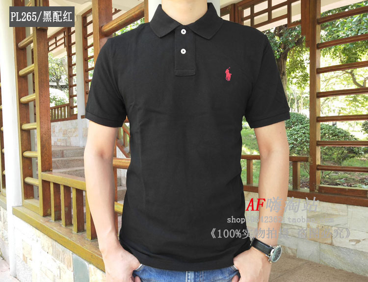Áo thun ngắn tay POLO RL Nam Slim Cotton Ve áo Business Casual Màu trơn Paul Pony Polo Áo hè áo polo tay dài