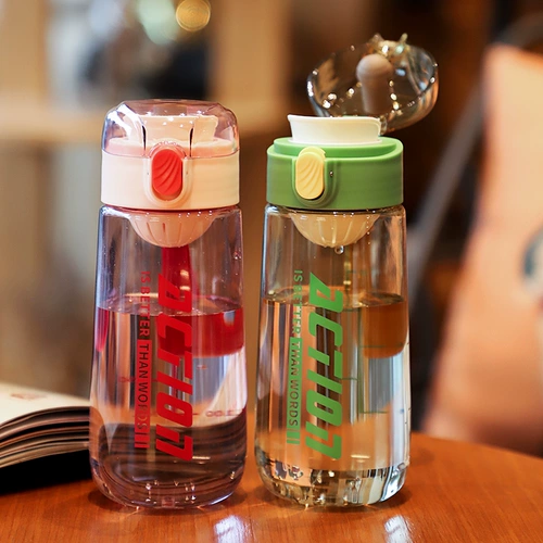 Водяная чашка женщина летние портативные пластиковые девочки, дети, высокие значения дамы спортивные лето 2021 г. Новая чашка