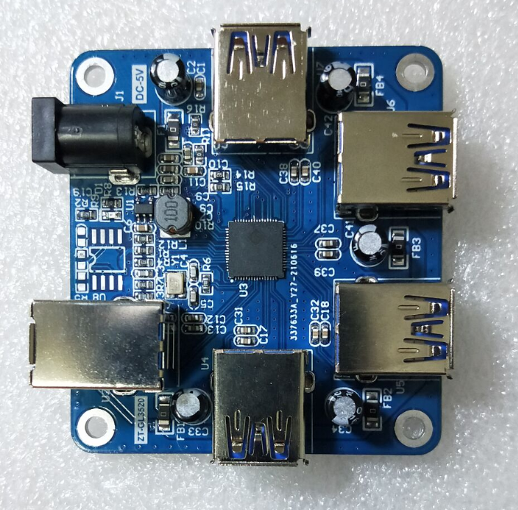 GL3520 Genesis QFN64 hub USB3 0 HUB computer One drag 4 augers support set-up