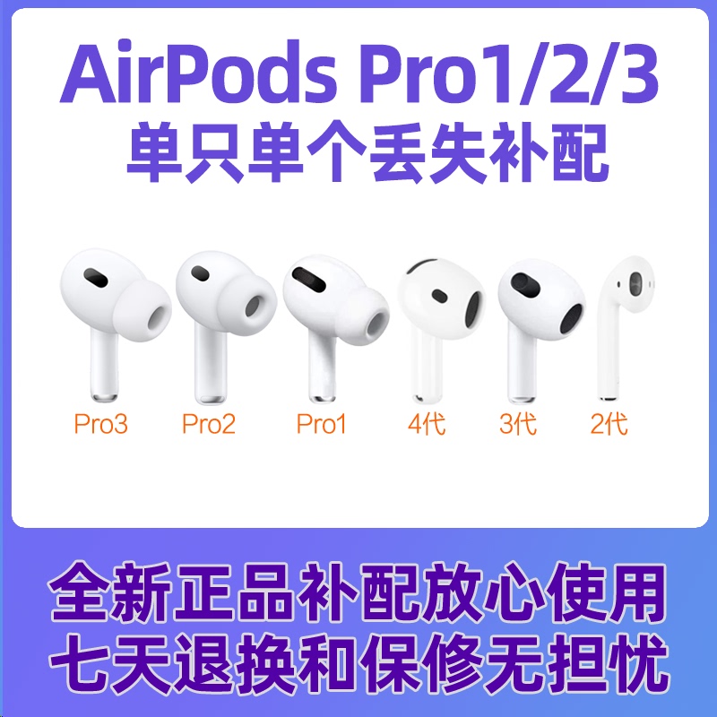 APPLE AirPods Pro (2Nd Generation) 1 Left Ear Right Earphone Single Replacement 2 Charging Case 3 Box
