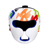 Yi Li Zhe professional childrens boxing head protection for boys and girls Sanda Muay Thai thickened monkey face helmet fighting training