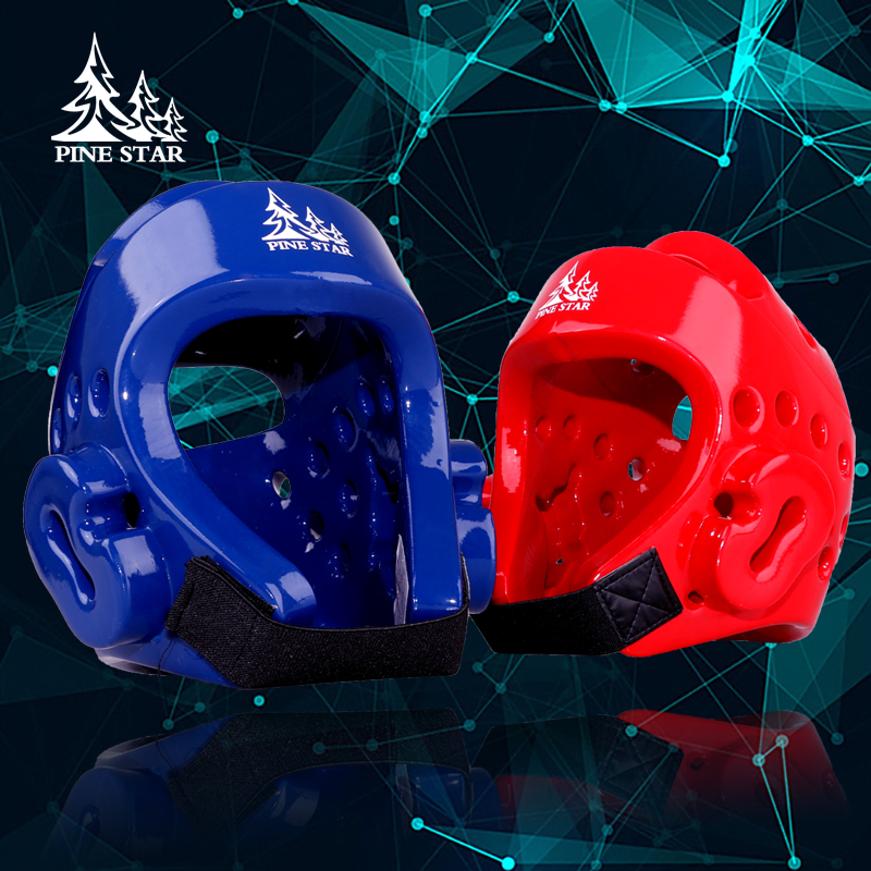 Pine Tree Star Professional Taekwondo Safety Helmet With Breathable Adult Child Protective Head Once Molding Training Care Face Ear