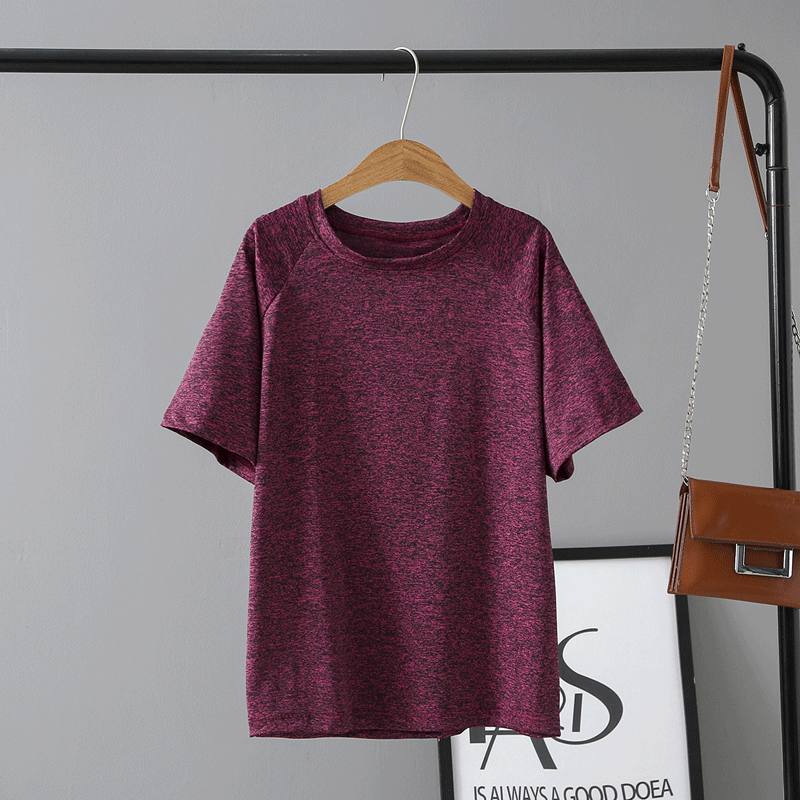 Large Size Code Speed Dry T-shirt Woman 240 Catty Weight Mm Sports Blouse Short Sleeve Fitness Loose Plus Fat Increase Running Half Sleeve