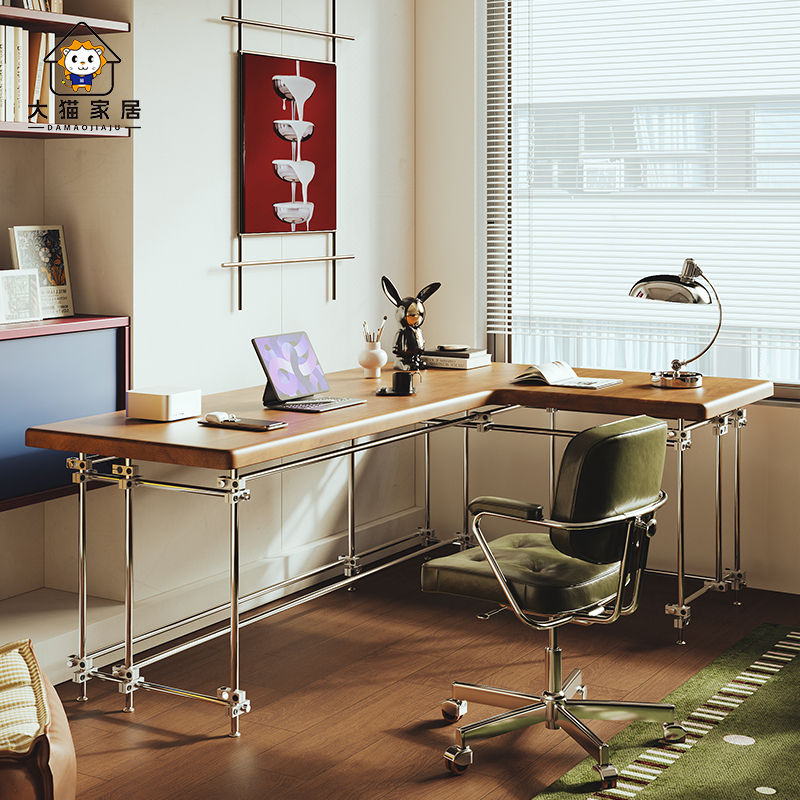 Bauhaus Solid Wood Corner Computer Desk Desktop Home L-Shaped Office Desk Corner Bedroom Work Desk Study Table Bauhaus Solid Wood Corner Computer Desk Desktop Home L-Shaped Office Desk Corner Bedroom Work Desk Study Table