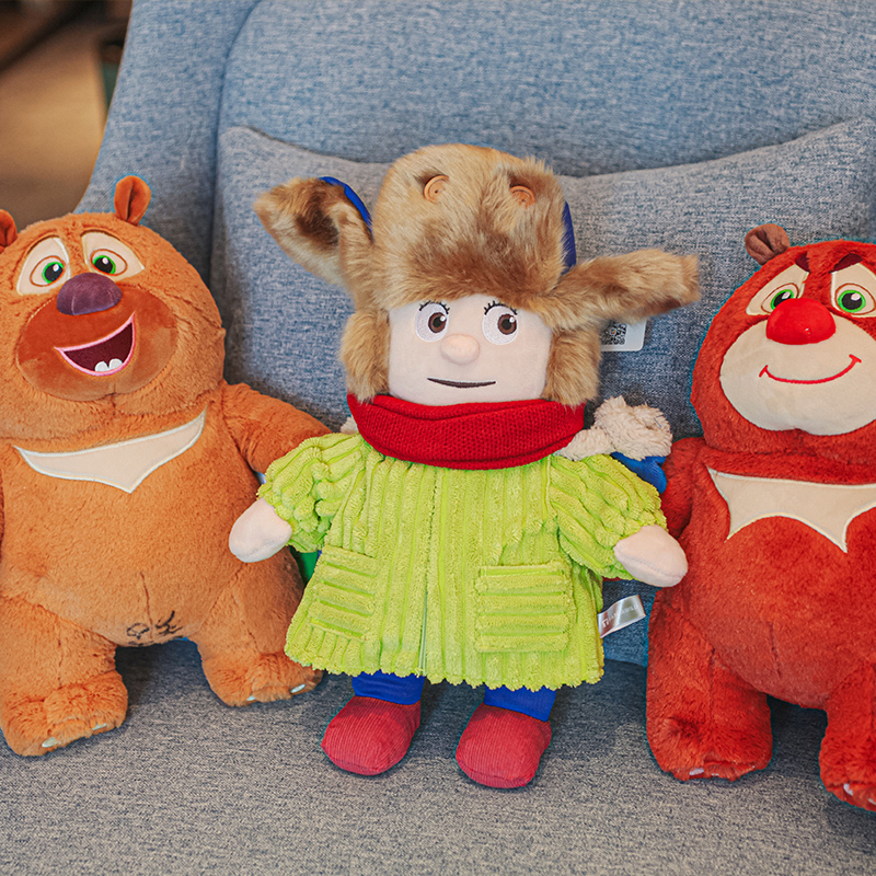 Bear Large Bear Diplush Toy Bald Toy Head Strong Suit Bear Bear Paradise Children's Group Paparazzi Paparazzi