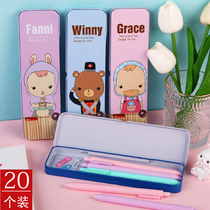 Childrens Creative Tinplate Pencil Box Pupils Practical Stationery Box Kindergarten Small Gift Prize Stationery
