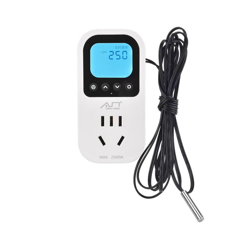 Intelligent Thermostat Switch Temperature Controller Digital Display Intelligent Fully Automatic Temperature Control Device with Probe Temperature Measurement Socket Intelligent Thermostat Switch Temperature Controller Digital Display Intelligent Fully Automatic Temperature Control Device with Probe Temperature Measurement Socket
