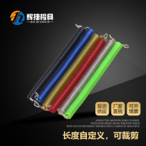 Gage special standard parts accessories Blue red yellow green black and white PU telescopic steel wire 500 lanyard spring rope