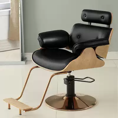 Hairdressing chair hair salon special shop chair Net red chair hair cutting chair can be customized down rotating lift