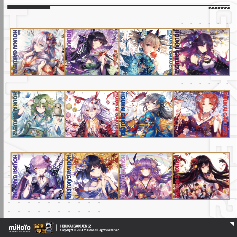 (Miha Crumble Bad School 2) Roles Kimono Series Color Paper Pendulum MiHoyo