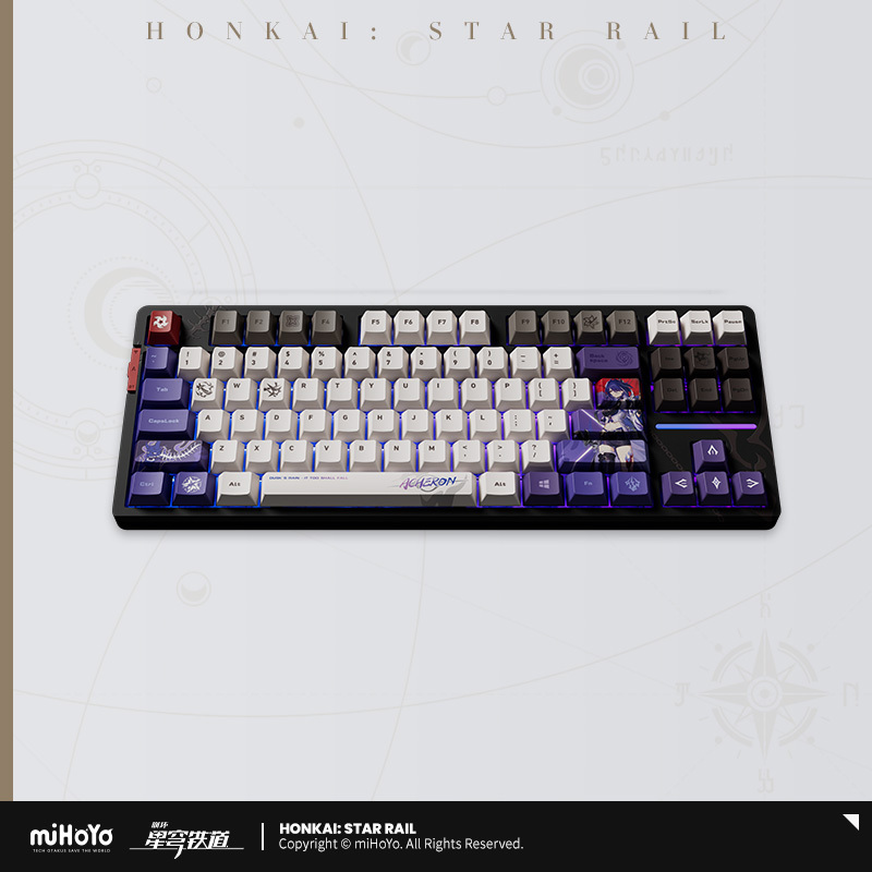 【Mihoyo/Honkai: Star Rail】Yellow Abyss Backlit Mechanical Keyboard Mihoyo