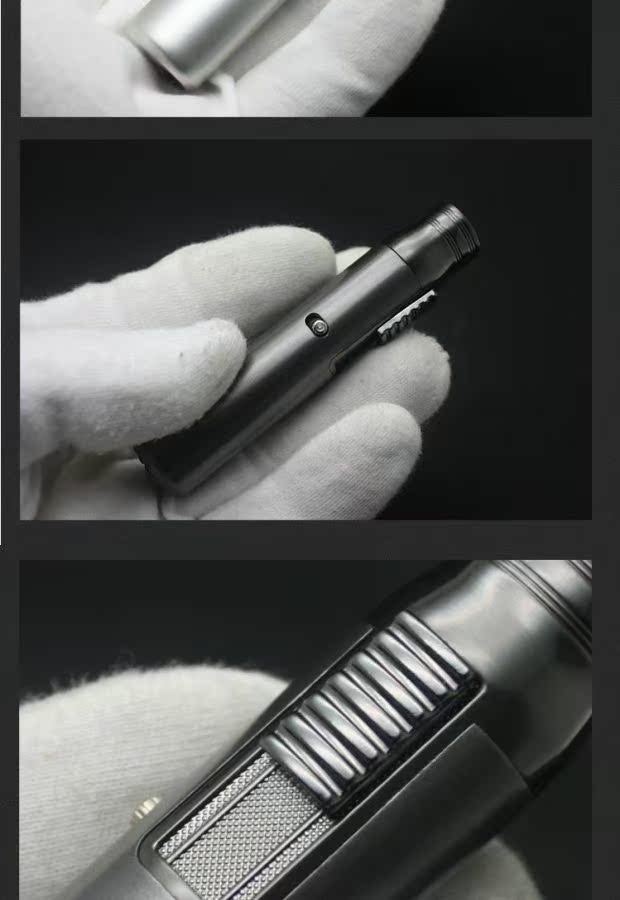 Baicheng bơm hơi nhẹ ngoài trời hàn Torch nhỏ phun súng sáng tạo chính hãng thẳng punch thuốc lá bật lửa bat lua rio
