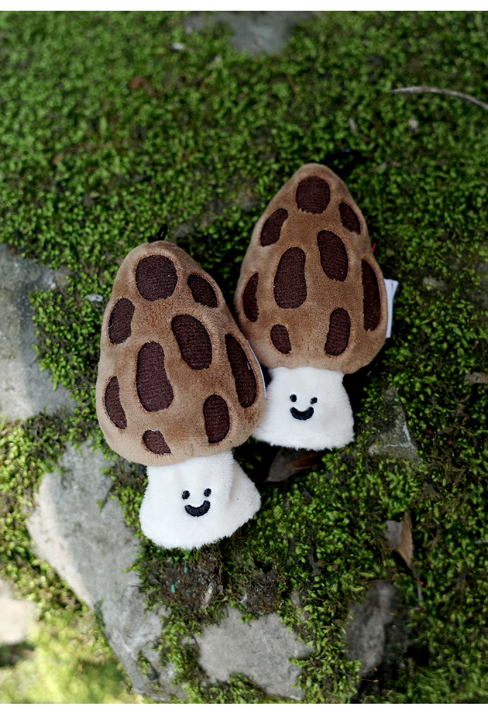 雨過山オリジナル アミガサタケぬいぐるみキーホルダー かわいいキノコ