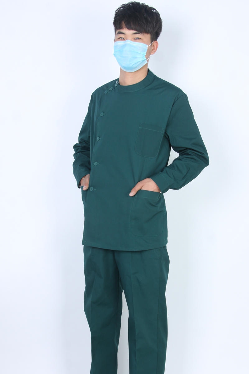 Nightingale Khoan Workwear Nha khoa Răng miệng Nam Bác sĩ Trắng Tay áo ngắn màu xanh Mùa hè Bộ chăm sóc đồ bảo hộ y tế