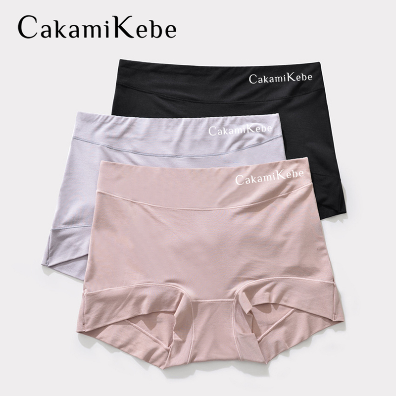 Cakamikebe High-Waisted Women's Underwear, Seamless Modal Tummy Control Soft Boxer Briefs, Antibacterial Butt-Lifting Shorts for Women