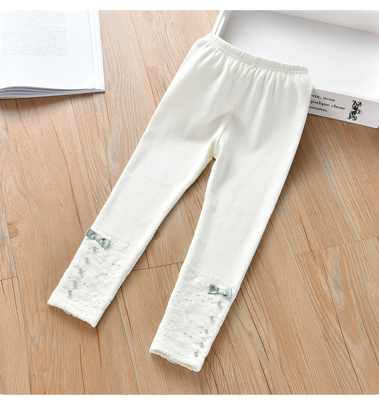 Quần áo trẻ em cô gái quần âu mùa xuân và mùa thu legging trẻ em cotton mùa hè 2020 quần mới bé mùa thu - Quần