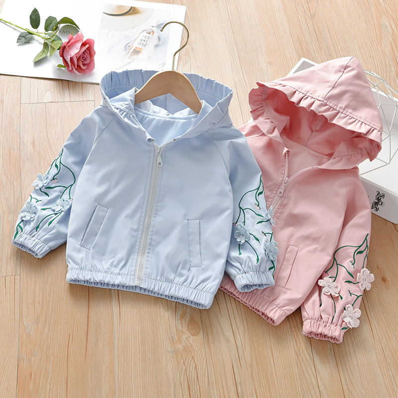 2022 new spring clothes Western style baby girl windbreaker little girl Korean version children's clothing spring children's top girls coat