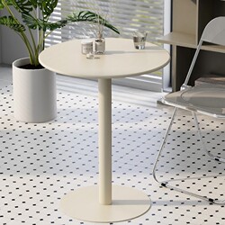Balcony Leisure Small Round Table, Small Coffee Table, Vintage Small Side Table, Cream Style Small Table, Milk Tea Shop Coffee Table, Meeting Table