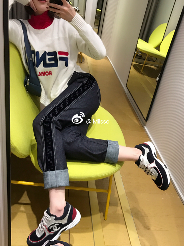 19 early spring very cow and cow jeans FFFFFF Italian private channel