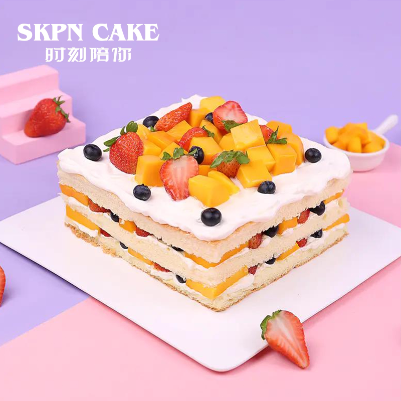 Keep your boy girl's birthday cake Shenzhen Town distributing fruit strawberry bare baking party party