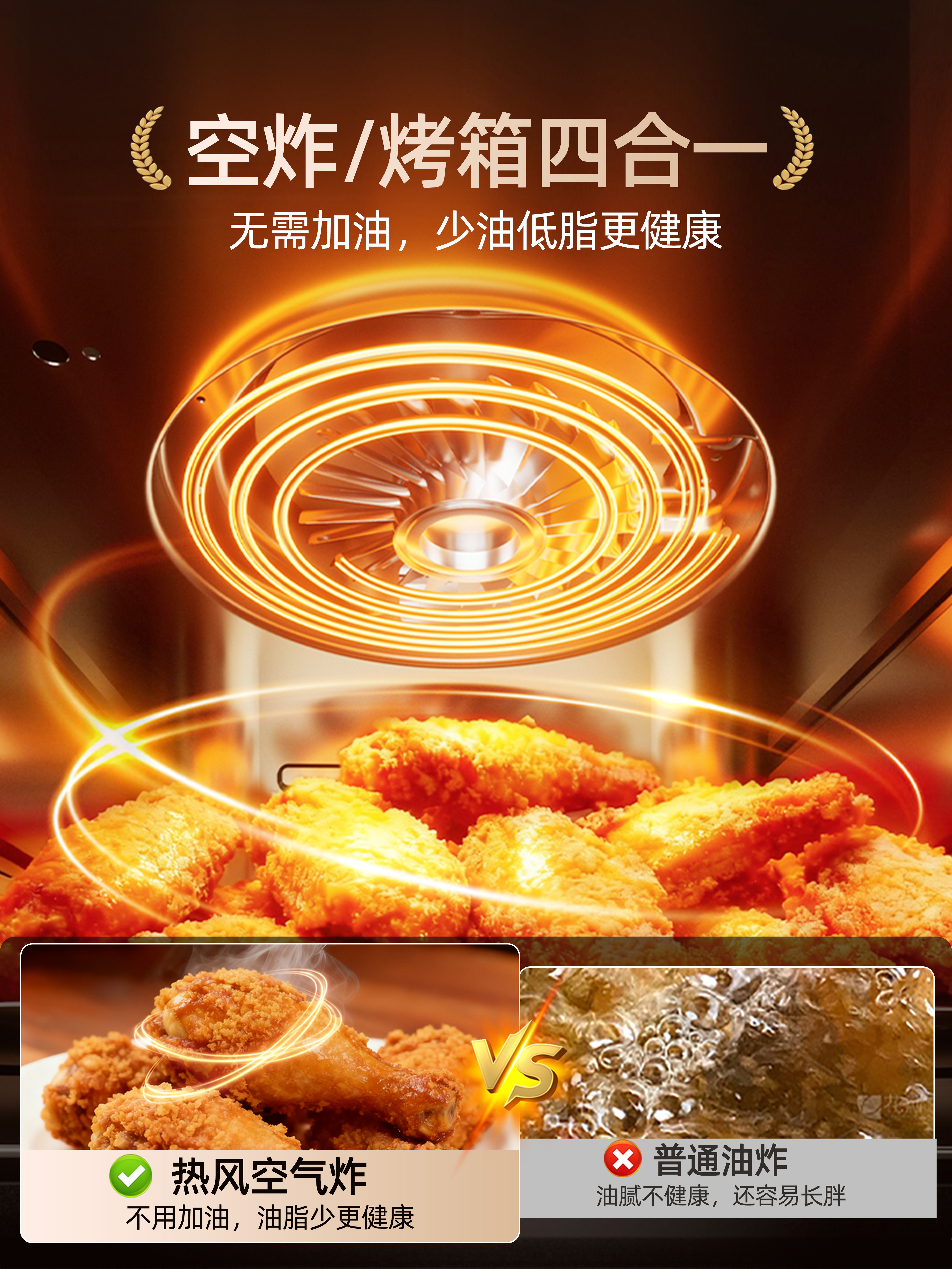 Oaks Electric Oven for Home Use 2025 New Model Air Baking Three-In-One Machine Microwave Oven Multi-Function