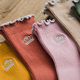 ຖົງຕີນສໍາລັບແມ່ຍິງ mid-calf socks Korean style college style pile socks summer thin pure cotton Japanese style Korean spring and autumn stockings trendy for women