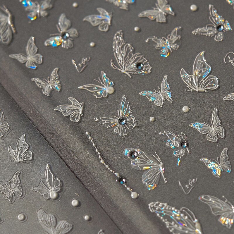 Butterfly Concert Face Stickers, Nail Stickers, Stage Makeup, Children's Sequins, Glitter Diamonds, Face Decorations, No Glue Needed