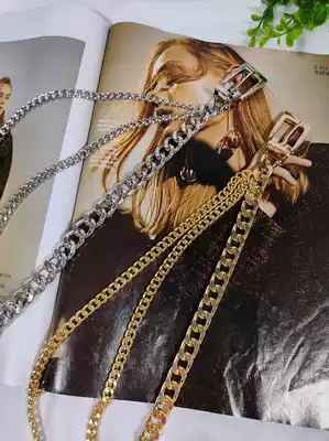 Punk metal belt Women's fashion all-match iron chain belt Hip-hop personality decoration with skirt thin waist chain ins