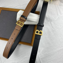 New belt womens leather casual all-match jeans belt decoration with skirt suit sweater girdle ins style