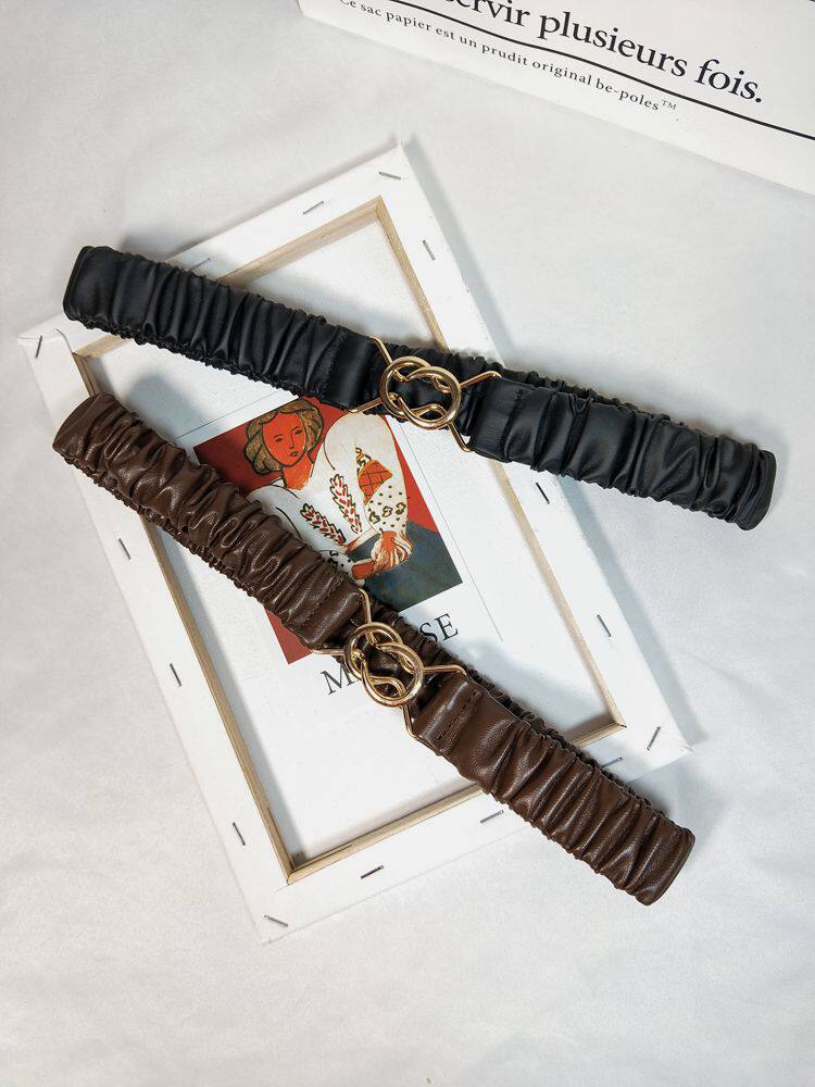 Retro belt women's elastic fashion all-match decorative belt with skirt sweater coat suit girdle seal outside the waist