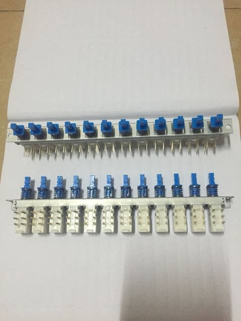 Japan Alps 6-Pin 2-Knife 12-Bit Key Switch Double Interactive Button Self-Locking Interlocking Connection New